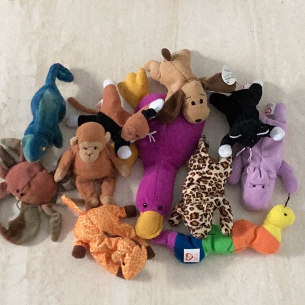 Ty Teenie Beanie Babies 1993 Vintage McDonald’s Toys Lot Of 11 Toy Platypus